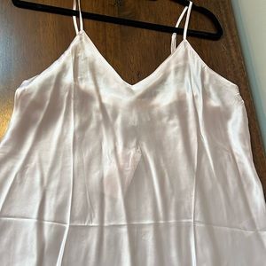 NWT. Nordstrom brand baby pink silk camisole